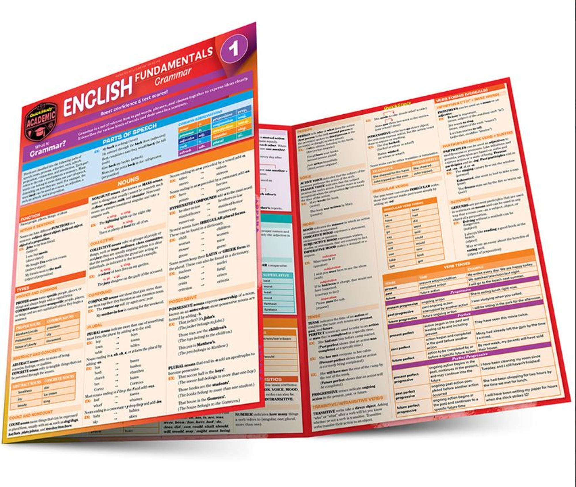 BARCHARTS / ENGLISH FUNDAMENTALS 1