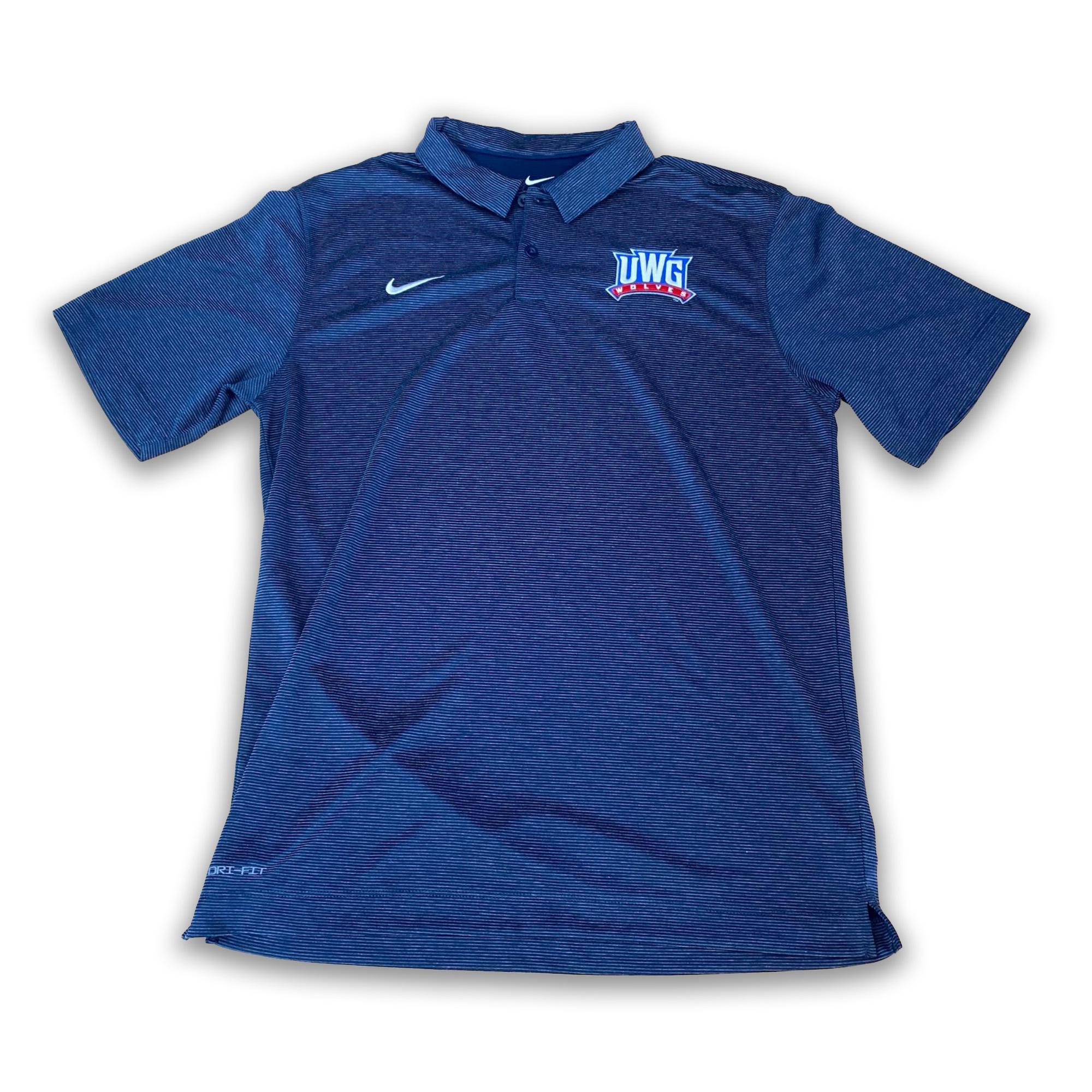 image of: ATHLETICS LOGO NIKE HEATHER POLO