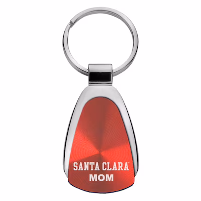 image of: Santa Clara University Teardrop Keychain, Cardinal Red, Mom