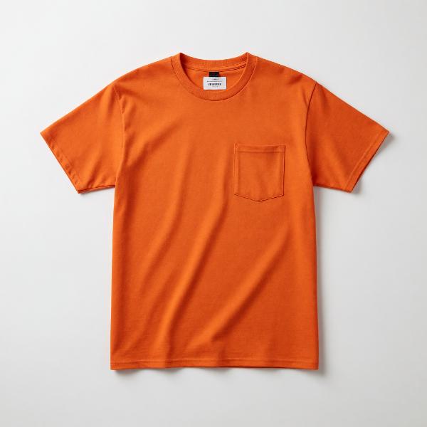 Port & Co Orange Essential Pocket Tee; $24.99
