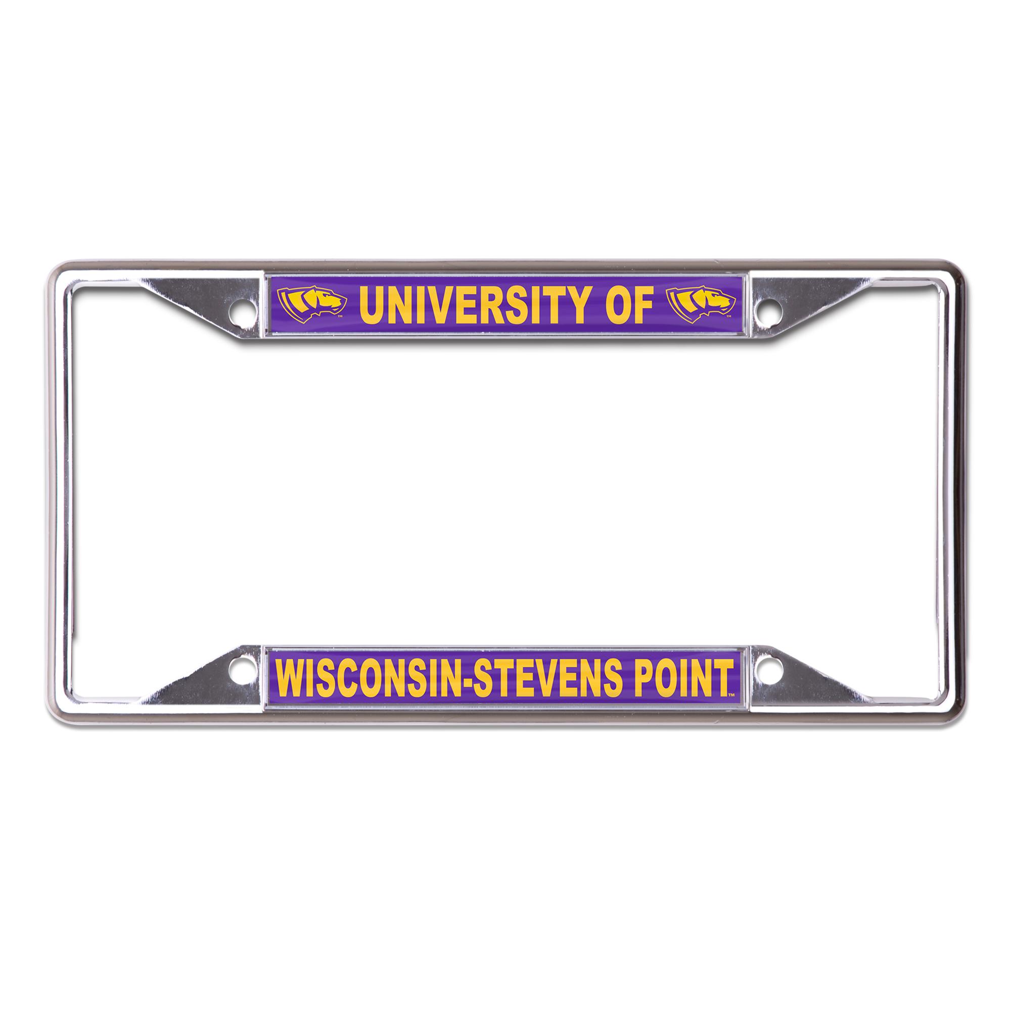 Product image 1 of 1 for University of Wisconsin Stevens Point with Dog Head License Plate Frame