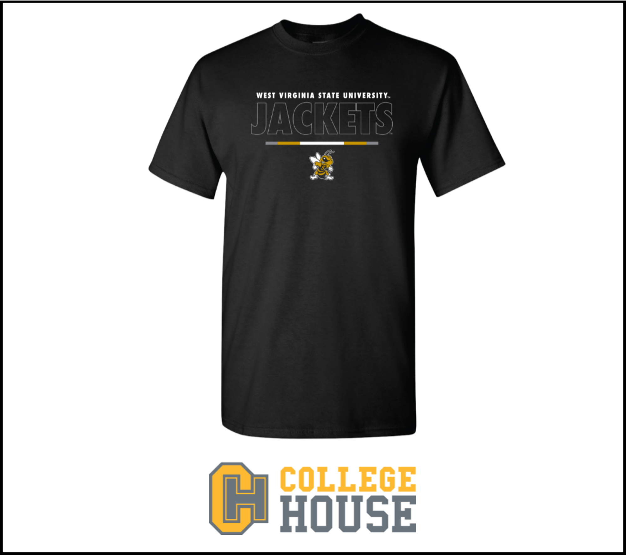 Product image 2 of 2 for Tee - Col. House Black "Yellow Jackets"