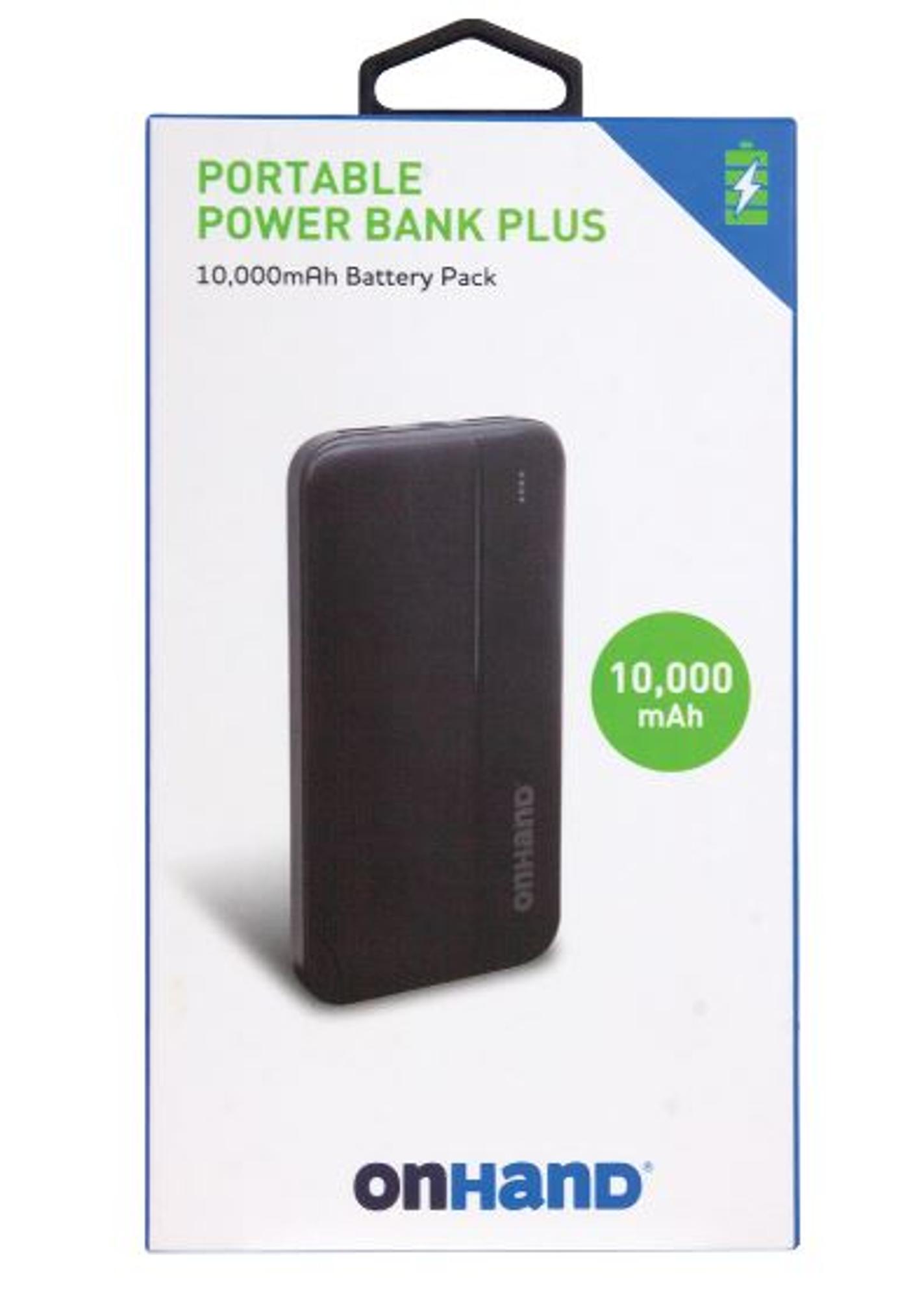 On Hand Portable Power Bank PLUS - 10,000mAh