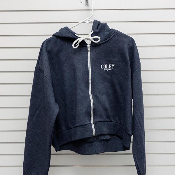 Colby Trojans full zip cropped sweat; $38.99