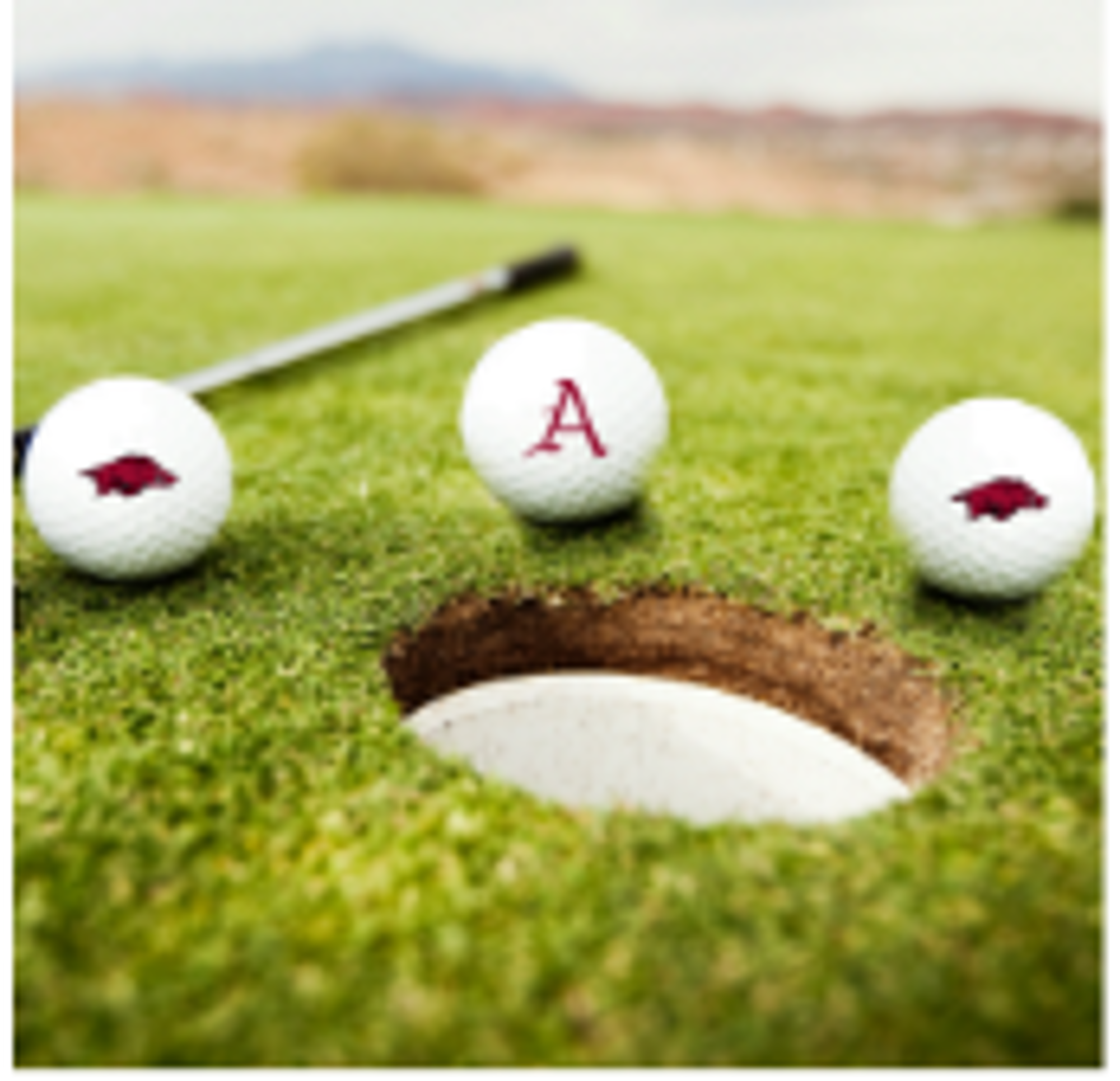 Arkansas Razorbacks Running Hog/Arkansas 'A' Golf Ball - 3 Pack