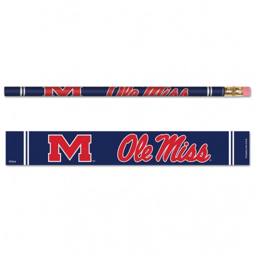 image of: Ole Miss Navy Pencils 6pk