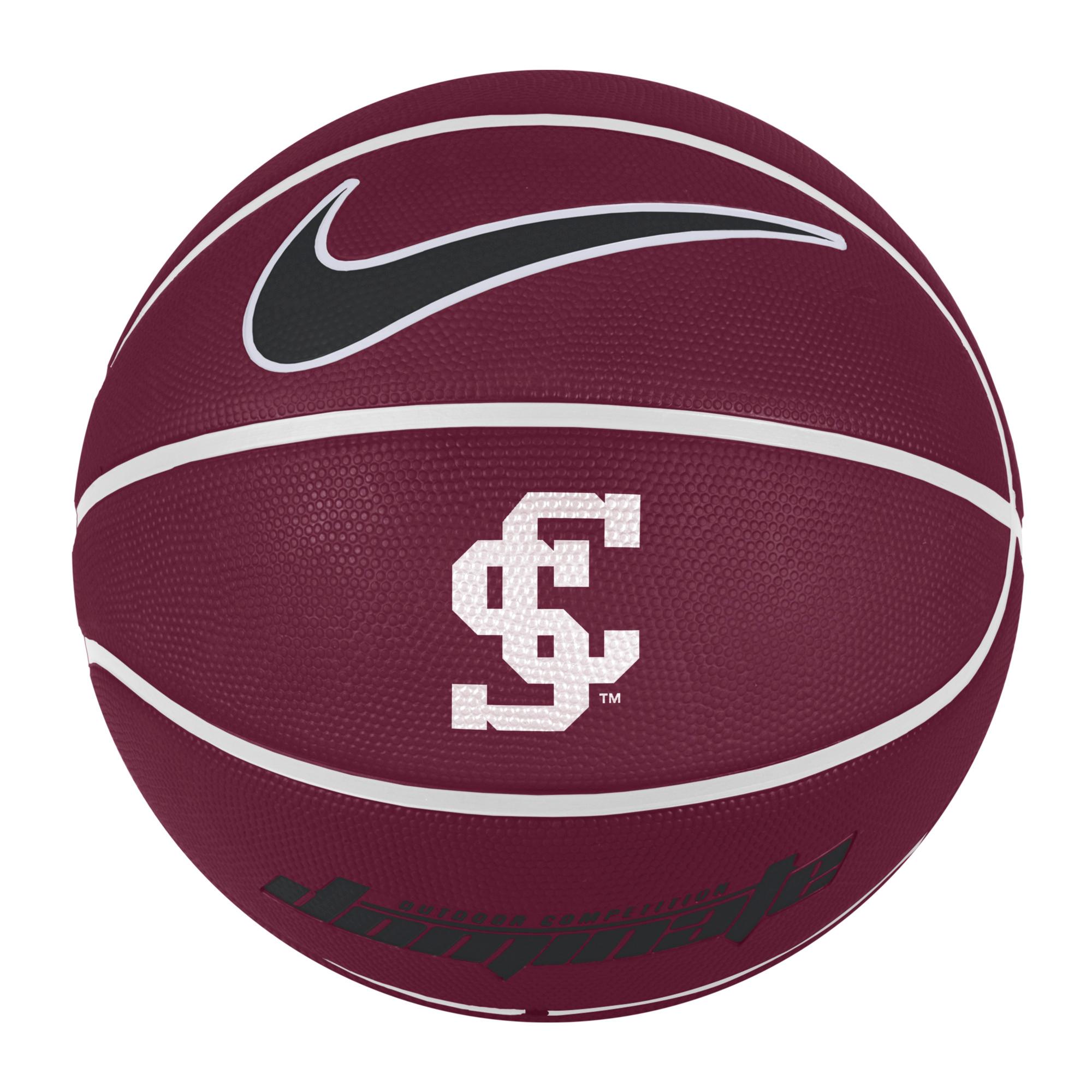 Product image 2 of 2 for Santa Clara Broncos Nike Full Size Rubber Basketball, Maroon