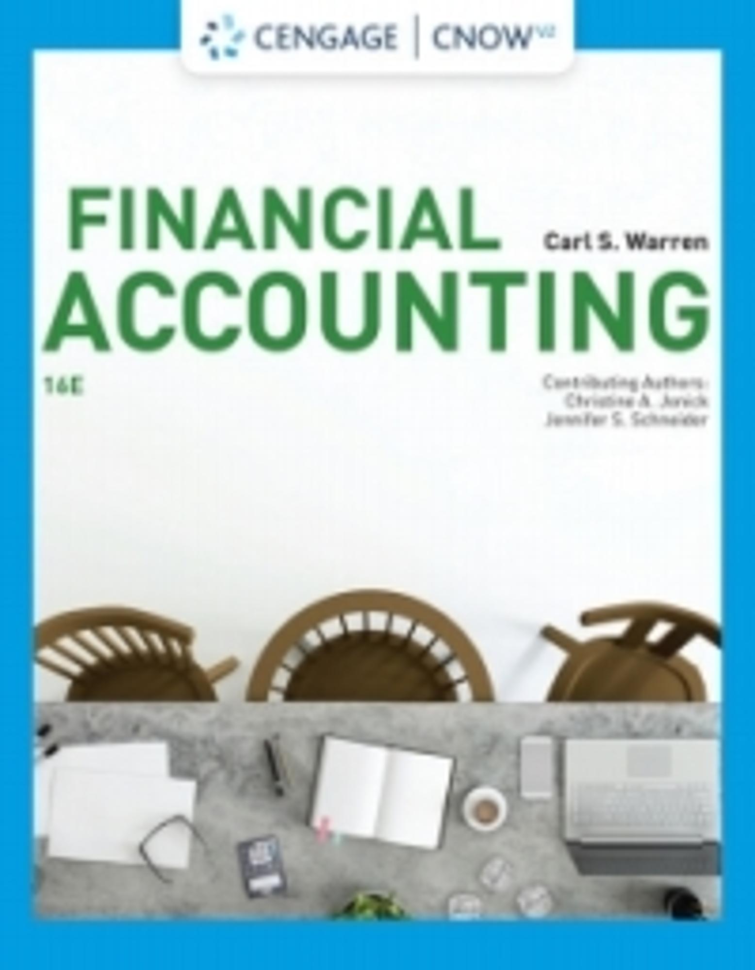 Cover image for CengageNOWv2 for Warren/Jonick/Schneider's Financial Accounting