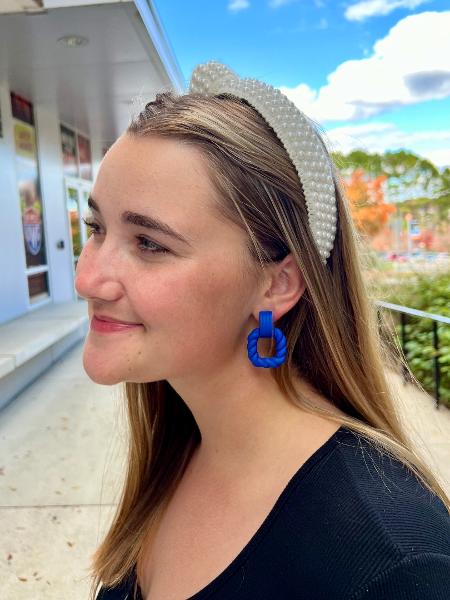 SQUARE BRAID LOOP- EARRINGS; $24.99