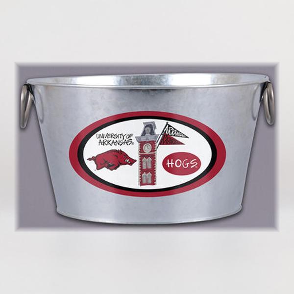 University of Arkansas Razorbacks Magnolia Lane Galvanized Bucket; $50.00