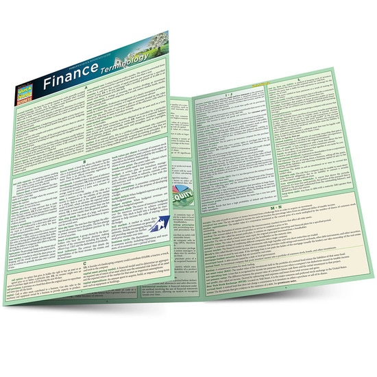 Cover image for FINANCE TERMINOLOGY LAMINATED STUDY GUIDE