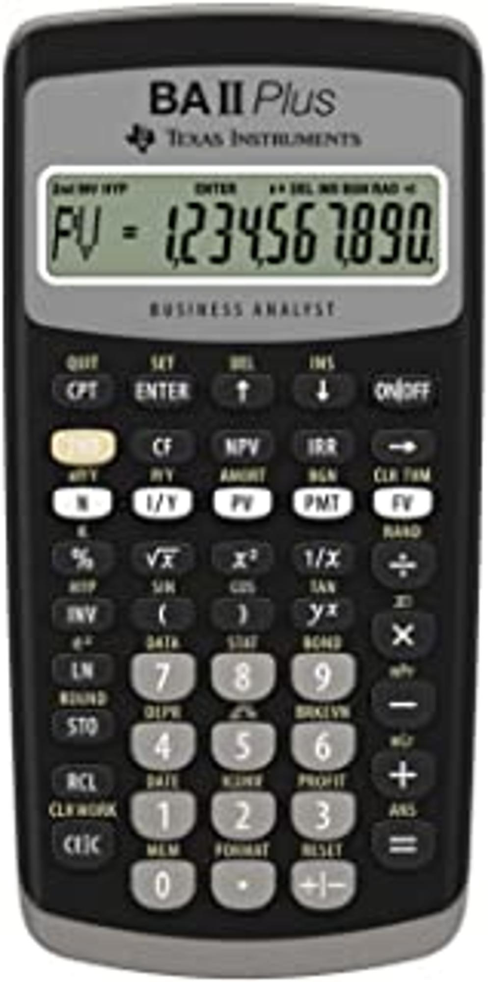 image of: BA II PLUS CALCULATOR