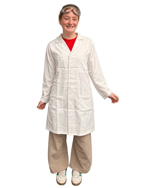 Unisex 3-Pocket Lab Coat, White; $28.98