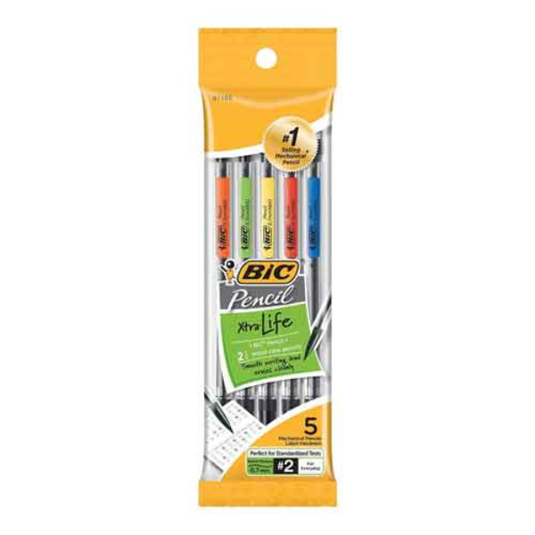 PENCIL BIC MECHANICAL 5 PACK .7mm; $3.99