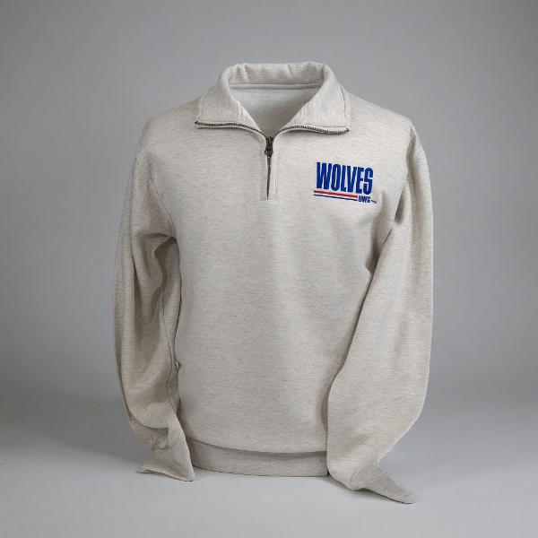 BOLD WOLVES DAZZEL QUARTER ZIP SWEATSHIRT; $59.99