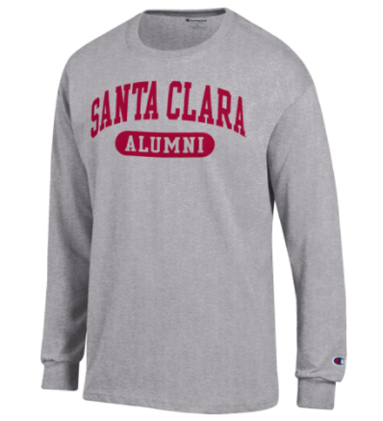 Santa Clara University Champion Alumni Long Sleeve Tee, Oxford; $32.98