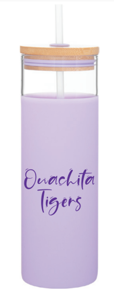*FINAL SALE* Ouachita Tigers Evelyn Glass Tumbler; $39.99