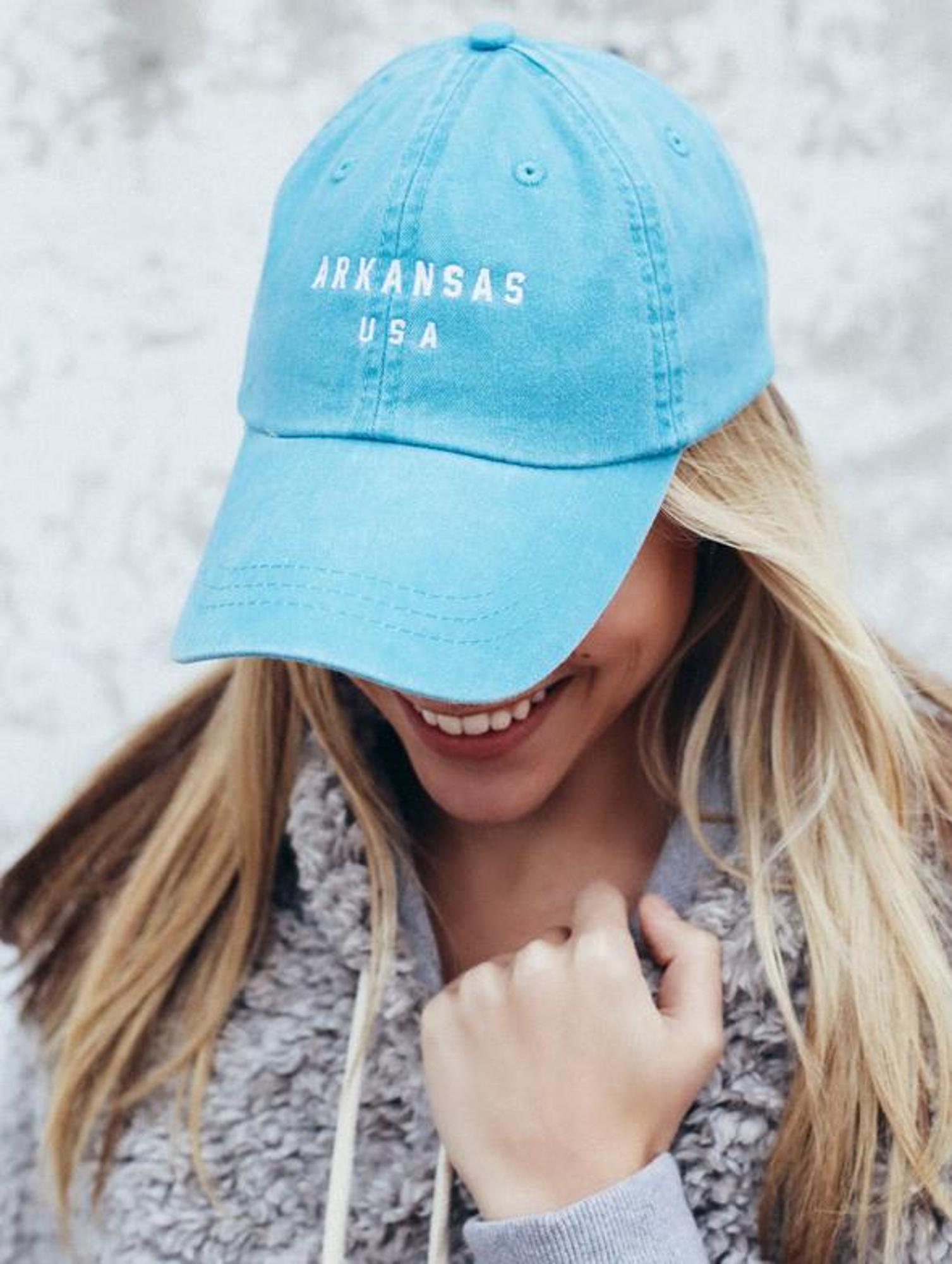 image of: Arkansas USA State Hat - Teal