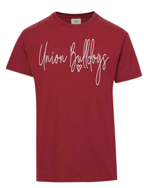 Union Bulldogs Heart Everest Sustainable Tee; $18.99