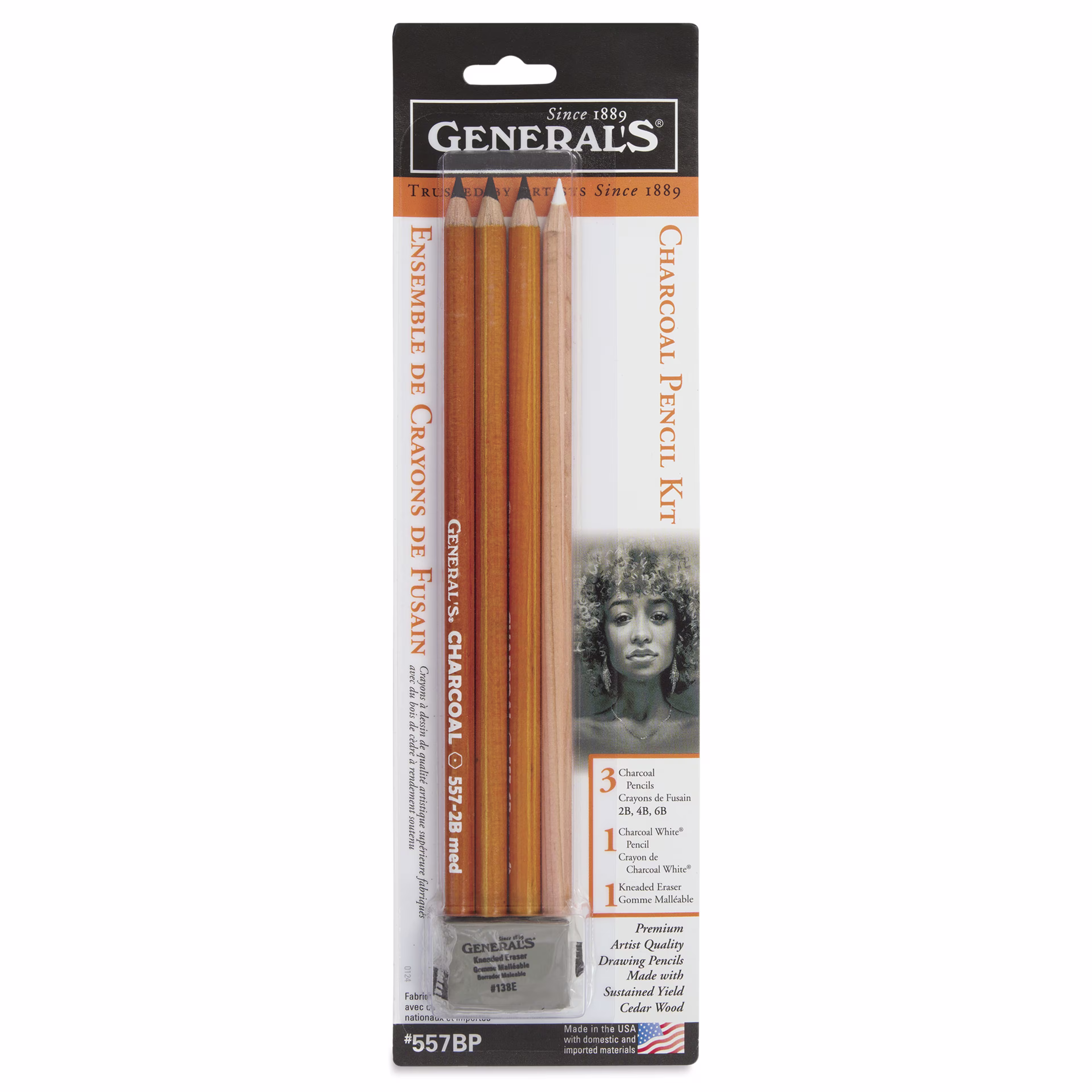 Product image 1 of 1 for General's Charcoal pencil set