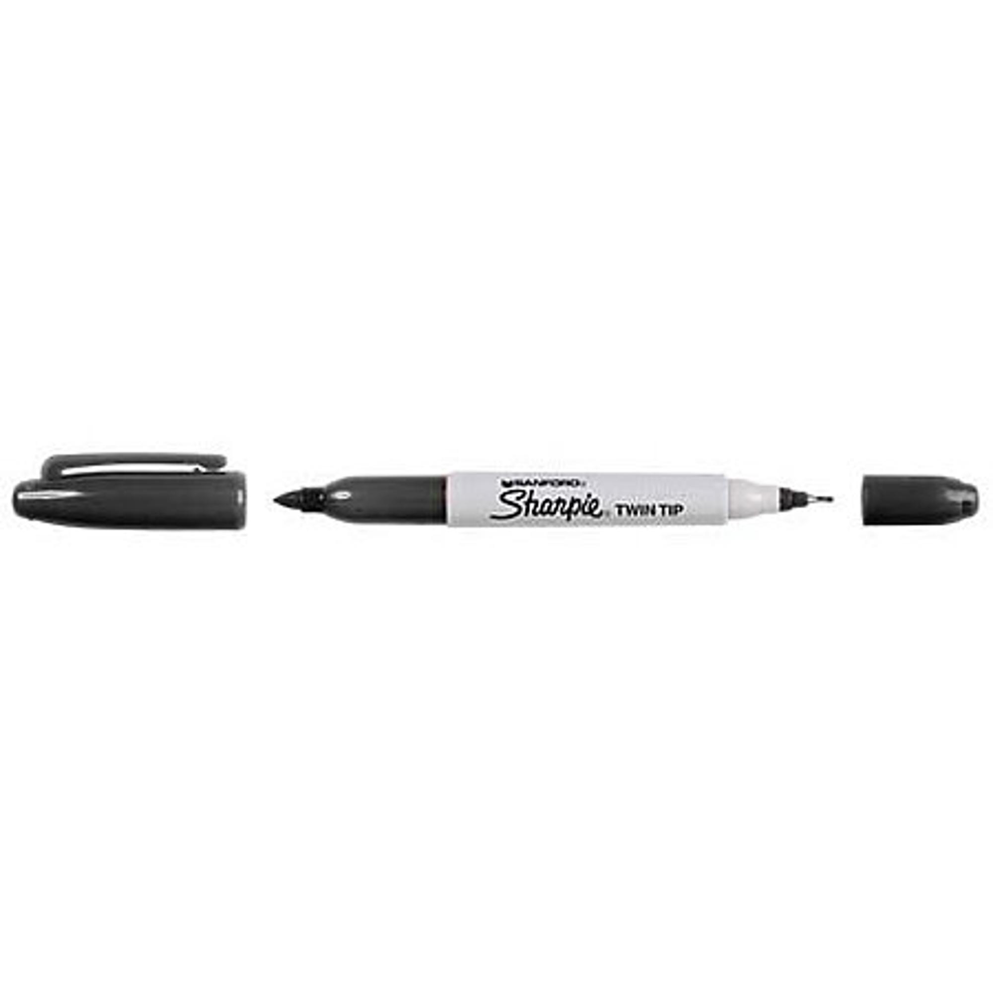 Product image 1 of 1 for Sharpie Twin Tip Permanent Markers, Black