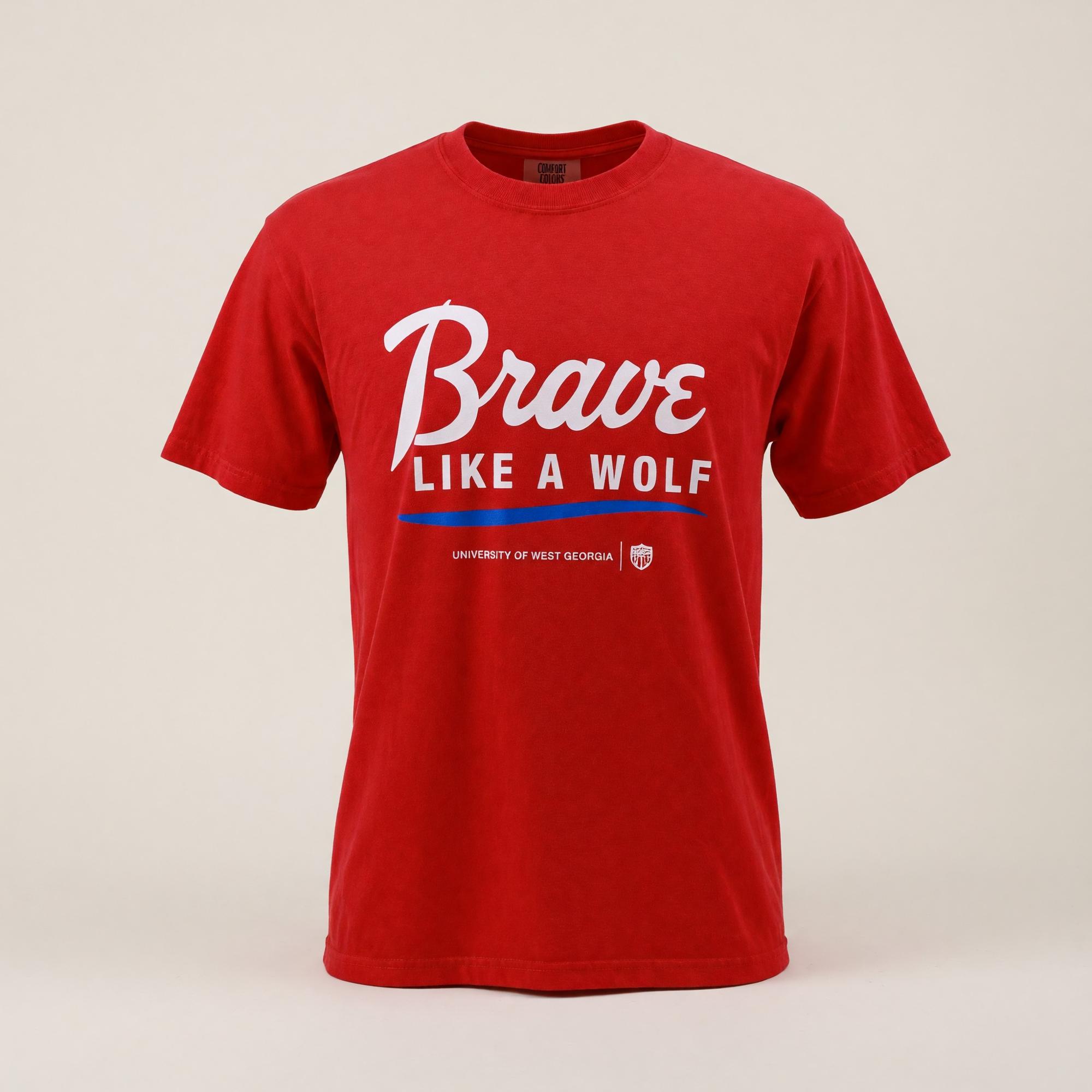 Variant 4 of 6 for BRAVE LIKE A WOLF LOGO COMFORT COLOR T-SHIRT