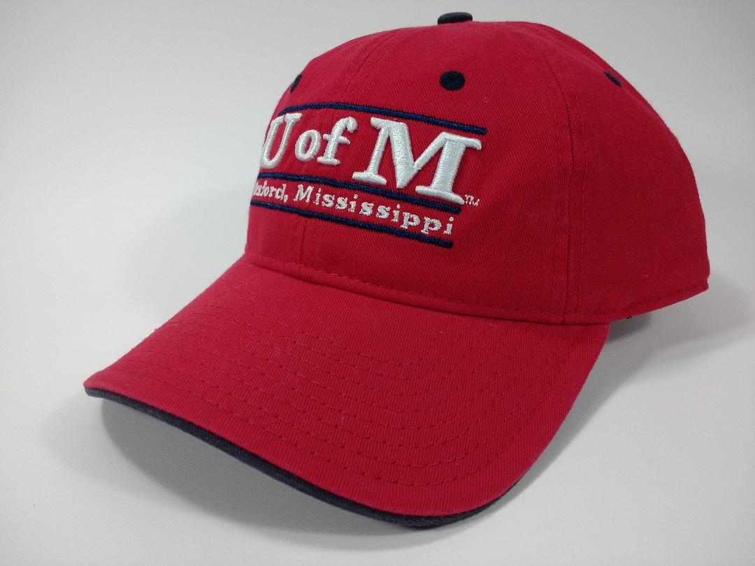 image of: University of Mississippi Bar Adjustable Hat Red