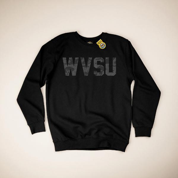 Sweatshirt - Duck Company WVSU Camo Letters; $49.99
