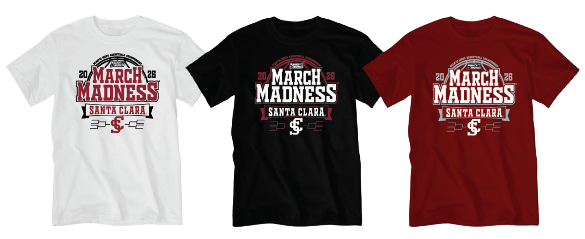 Product image 1 of 1 for Santa Clara Broncos March Madness 2026 Short Sleeve Tee