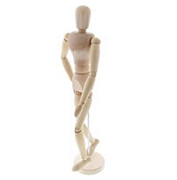 12" Wooden Mannekins; $14.50