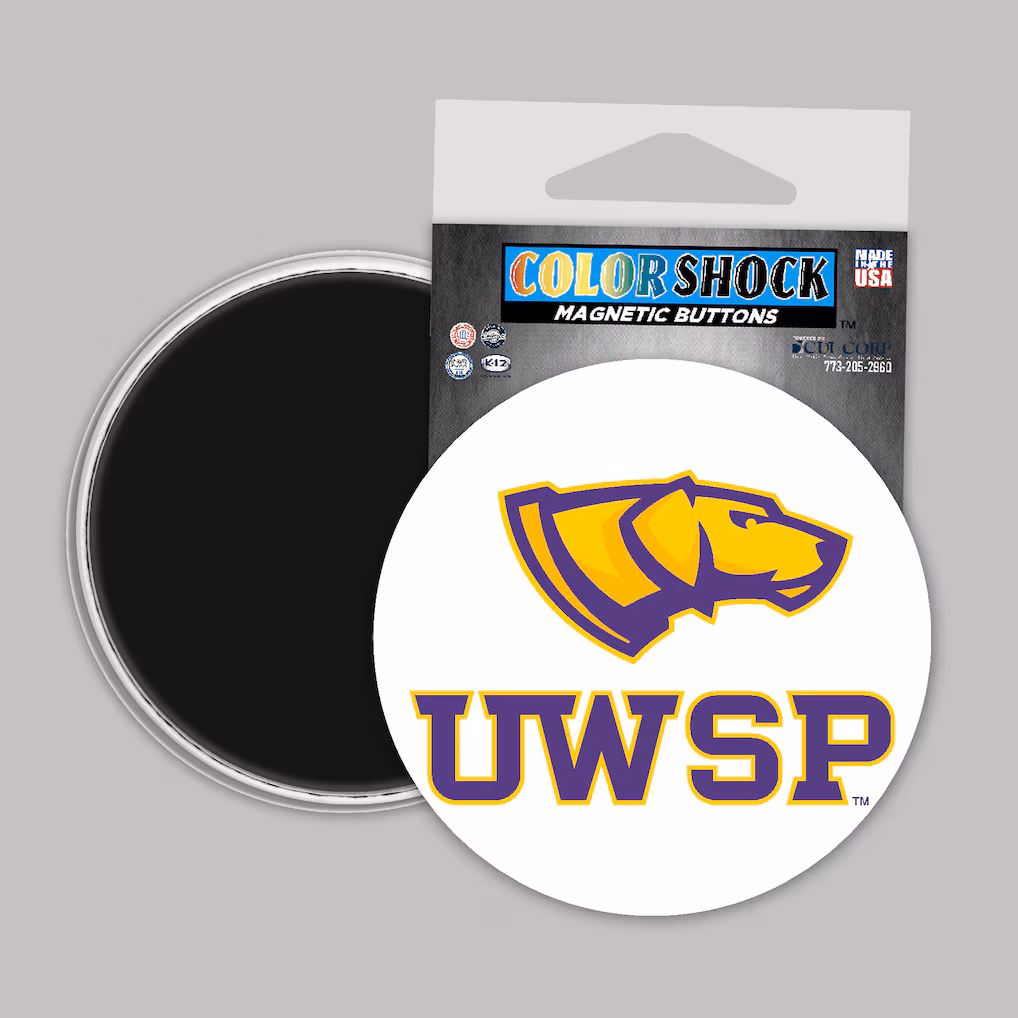 Product image 1 of 1 for University of Wisconsin Stevens Point Button Magnet
