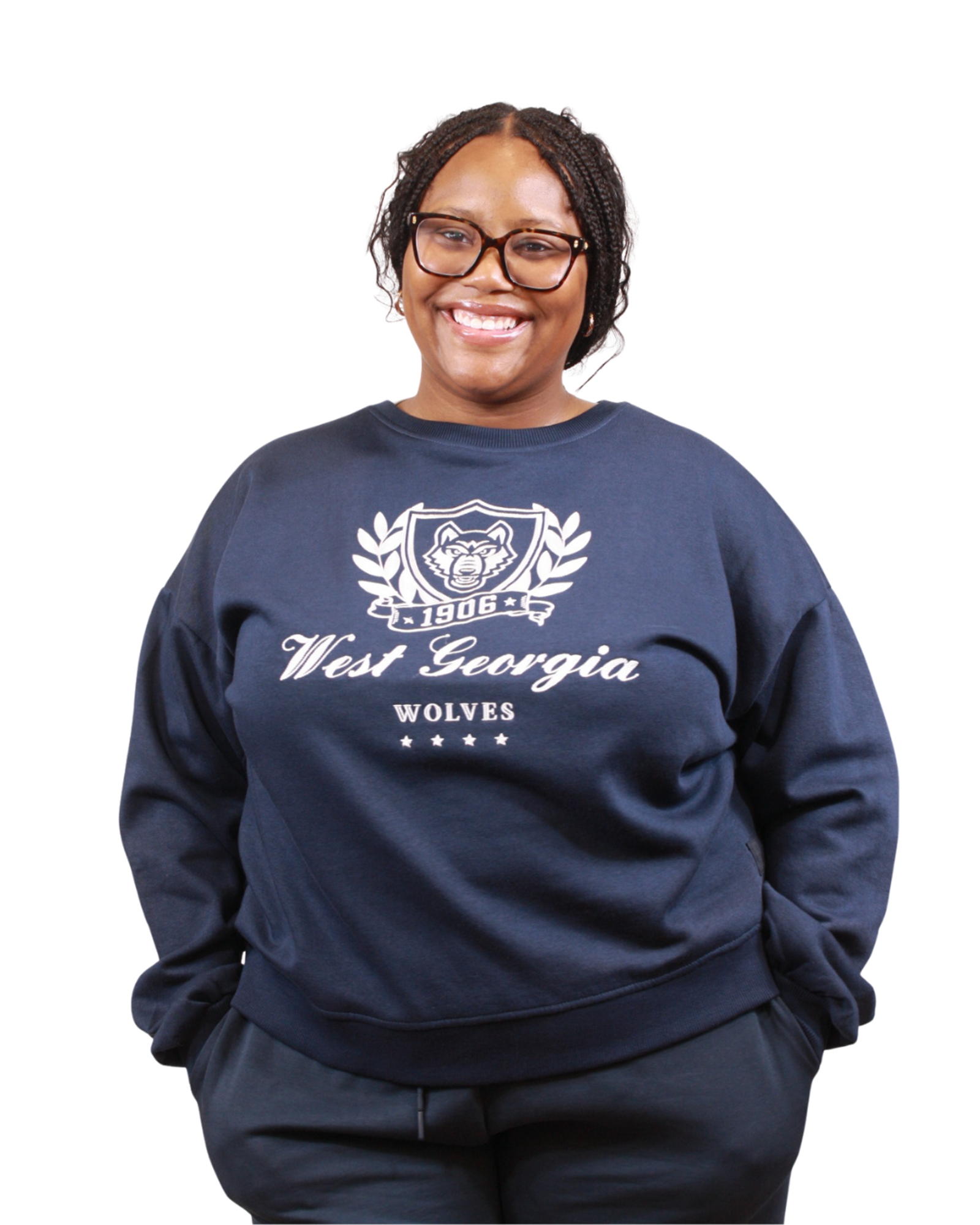 Product image 1 of 2 for WOLF LOGO UNIV. WEST GA "BIG AUG" CREWNECK