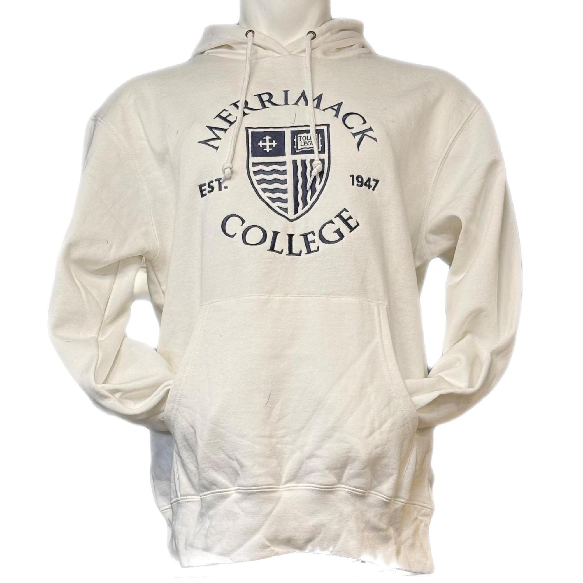Circle Shield White Hamden Hoodie