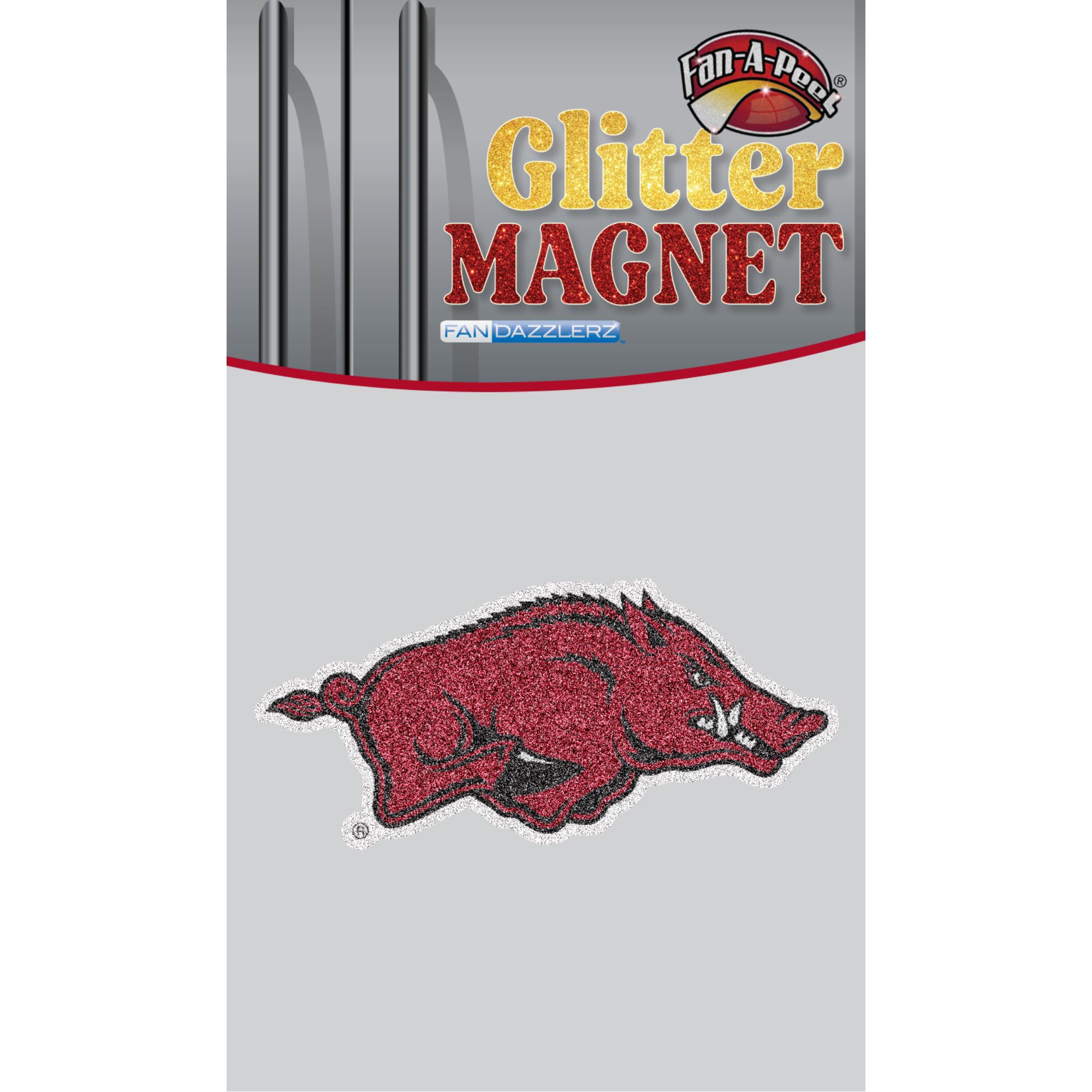 image of: Arkansas Razorbacks Glitter Magnet