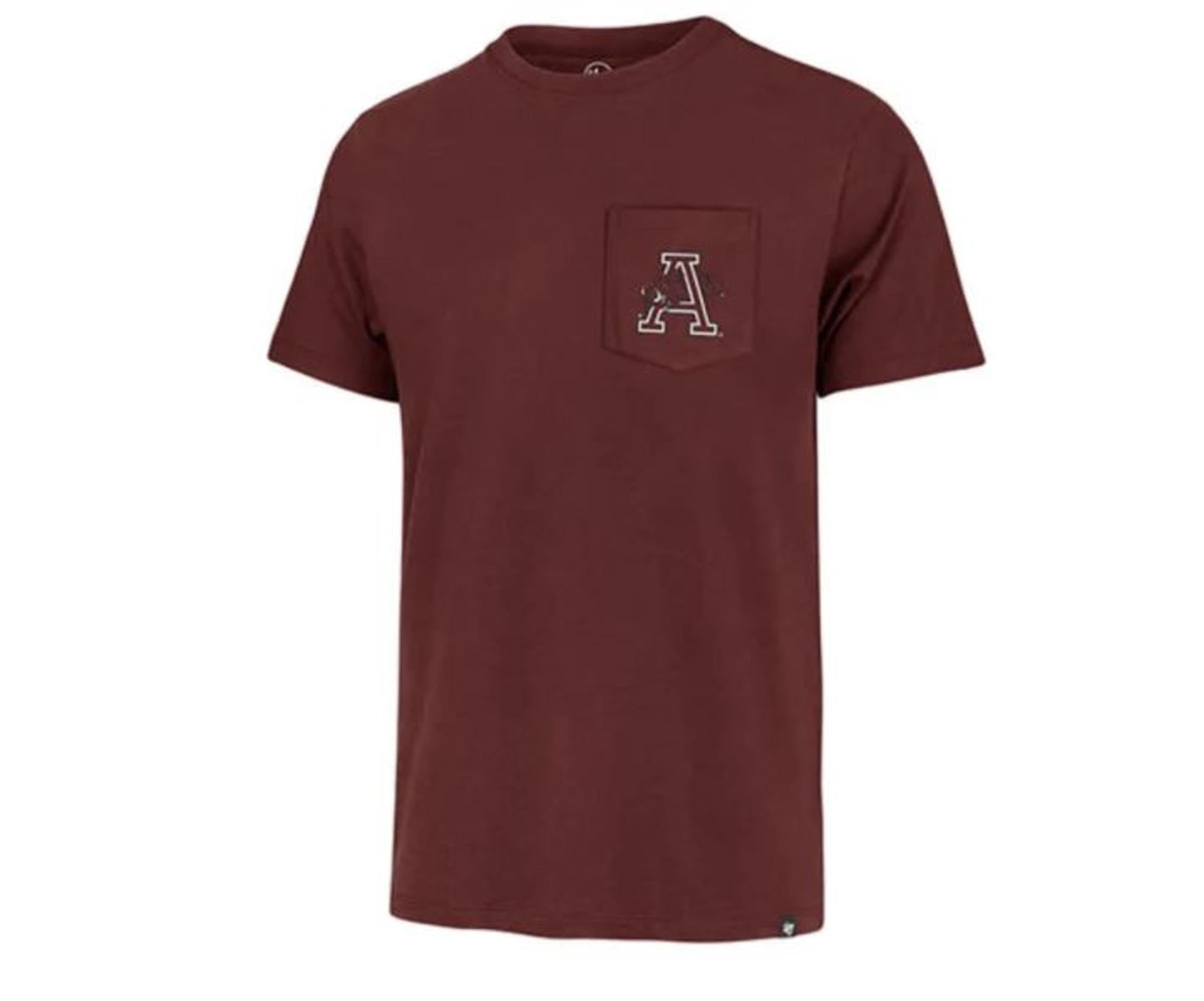 image of: Arkansas Razorbacks '47 Vintage Turn Around Pocket Tee - Mission Red