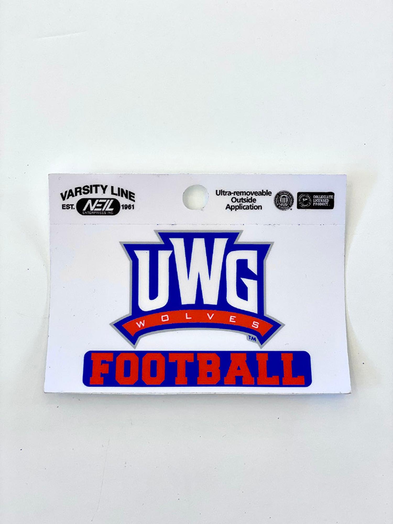 image of: UWG WOLVES-FOOTBALL DECAL