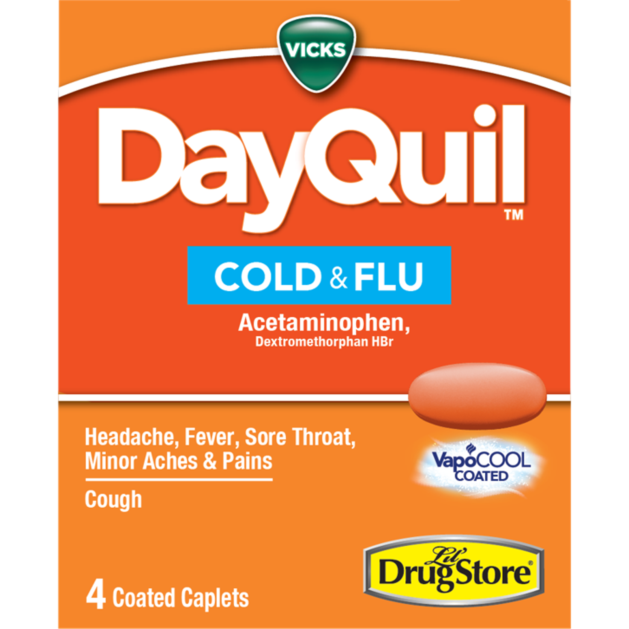 Product image 1 of 1 for Lil' Drug Store DayQuil Severe On-the-Go Cold & Flu Relief