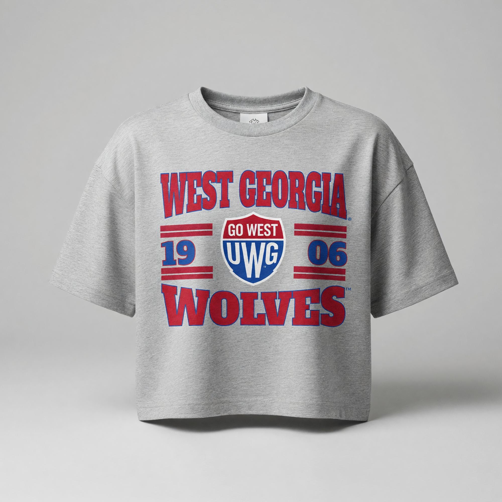 Product image 1 of 1 for WEST GA WOLVES 1906 BOXY CROP TEE