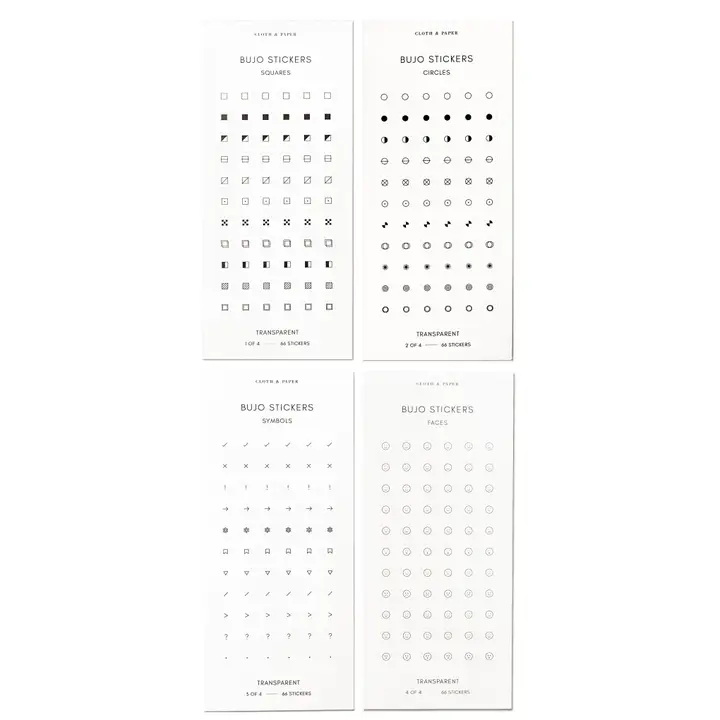 image of: Bujo Sticker Set
