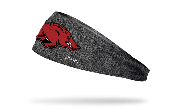 image of: Arkansas Razorbacks JUNK BRAND Dark Grey Static Headband