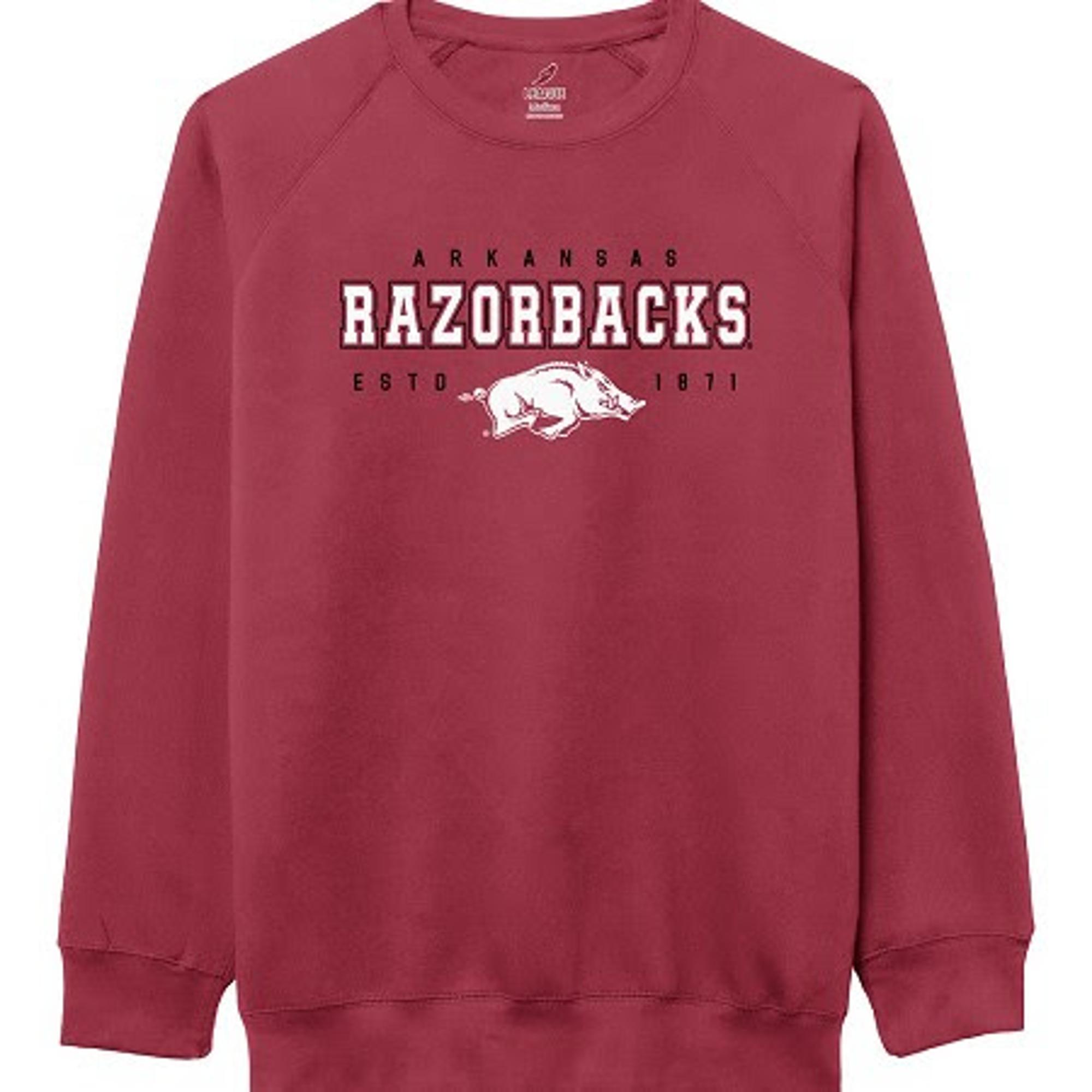 Product image 1 of 1 for Arkansas Razorbacks Cardinal Essential Crew 2.0