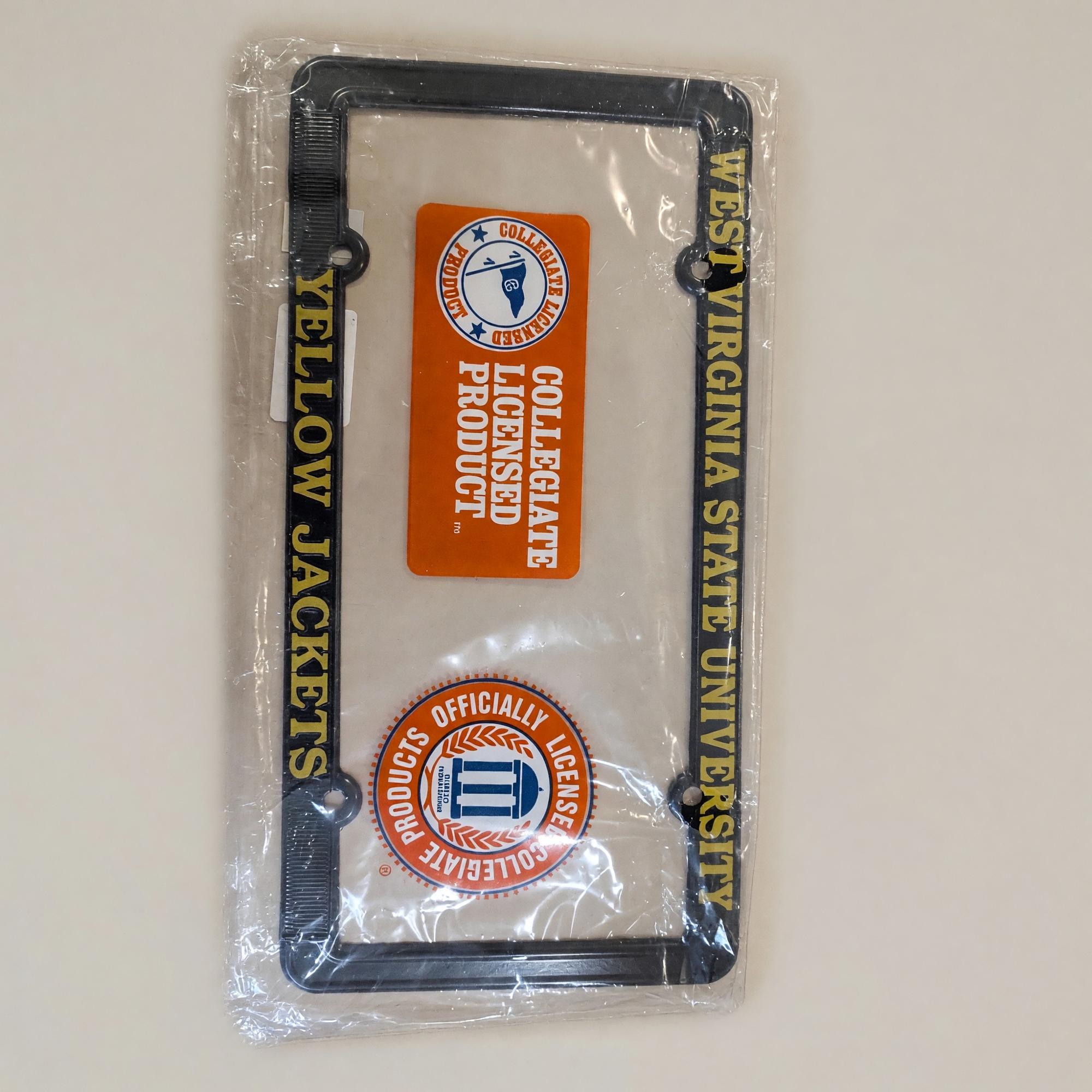 Product image 1 of 1 for License Frame - Black "WVSU Ylw Jackets"