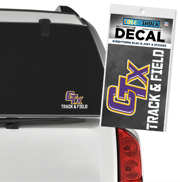 CTX Track & Field Decal; $6.99