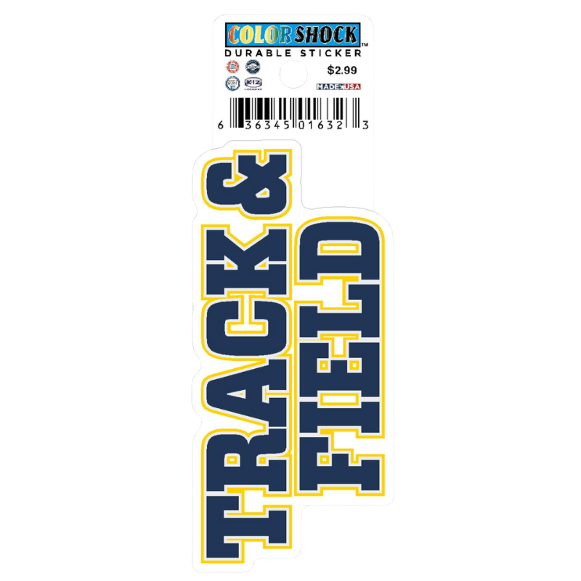 image of: Track & Field Textured Sticker