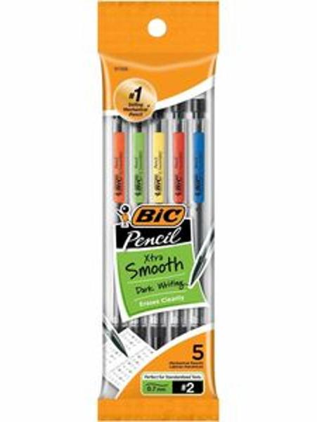 BIC Xtra Smooth .7mm Mechanical Pencil, 5 Pack; $4.98