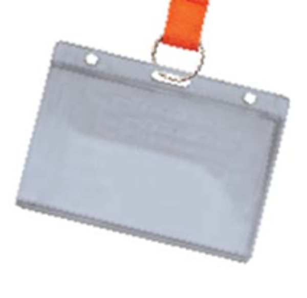 ID HOLDER HORIZONTAL CLEAR NO LOGO; $3.29