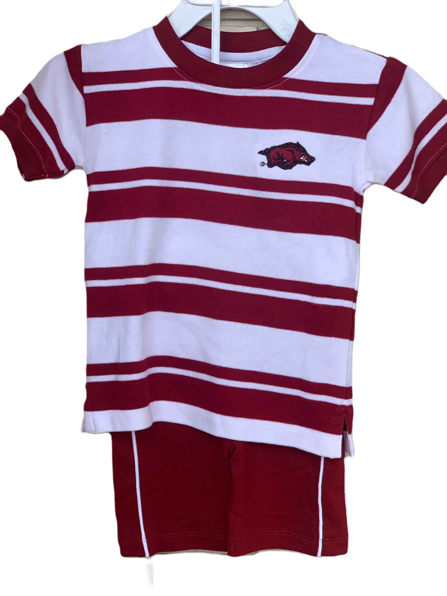 image of: Arkansas Razorbacks Toddler Rugby Short Set