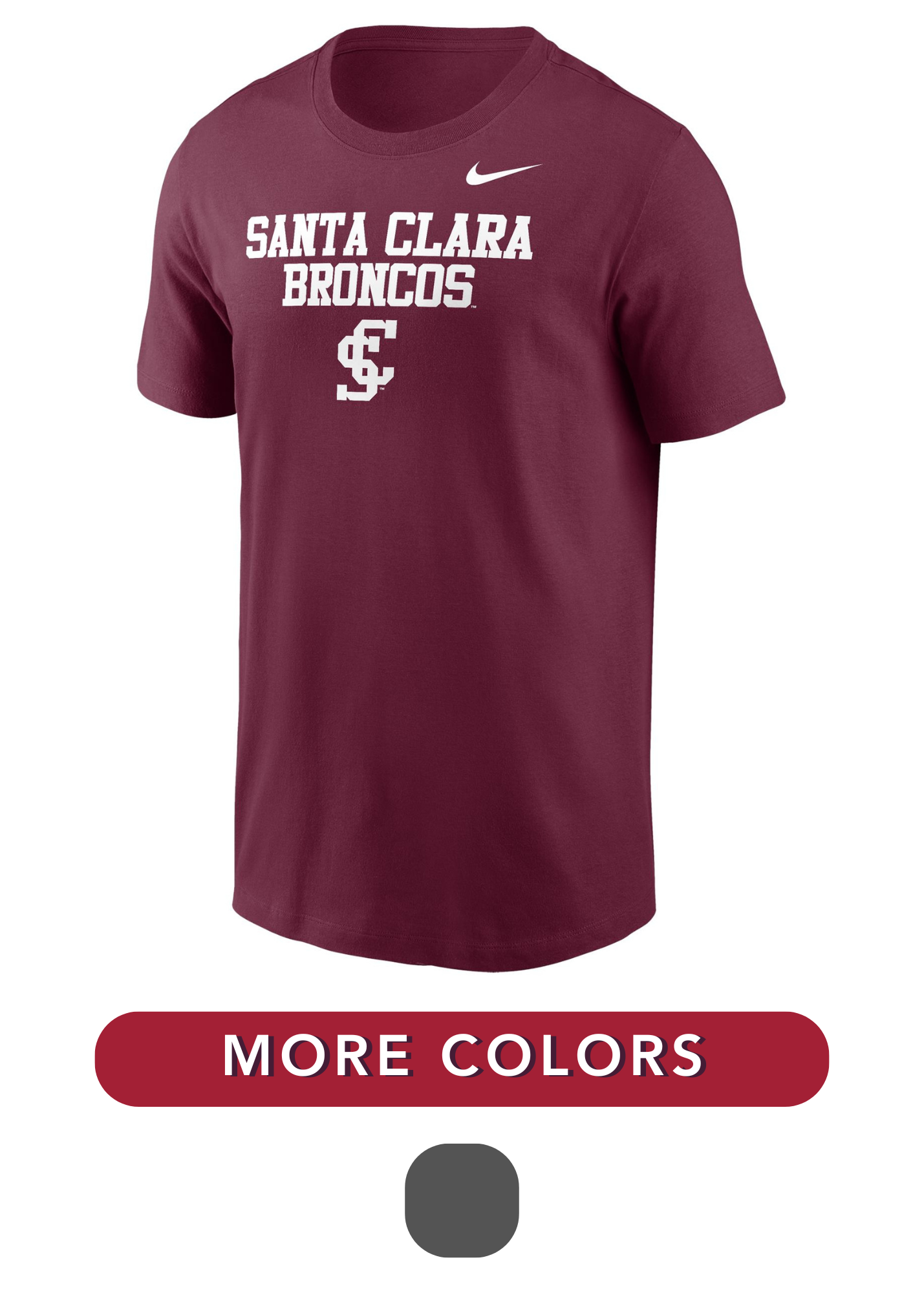 image of: Santa Clara Broncos Nike Legend Short Sleeve Tee