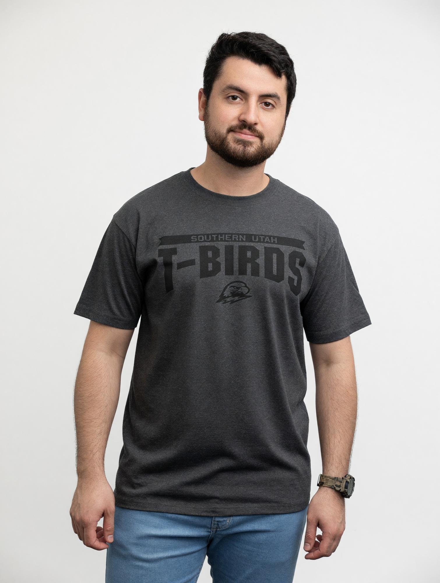 Product image 1 of 1 for Sport Short Sleeve Tee SUU T-Birds – Charcoal Back Graphic