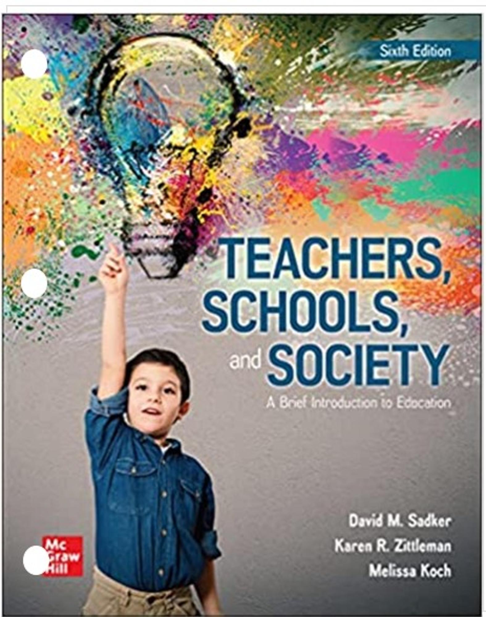 Cover image for --Teachers, Schools, And Society - LOOSE LEAF - 5th ED